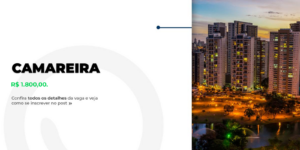 Oportunidade: Camareira em Goiânia!