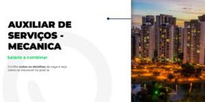Vaga de Auxiliar de Serviços em Goiânia