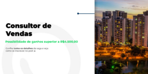 Vaga: Consultor de Vendas em Goiânia