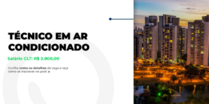 Vaga: Técnico em Ar Condicionado em Goiânia